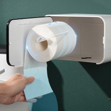 Haitun Doku Kutusu Duvara Monte Kağıt Rulo Tutucu Mutfak Kağıt Dağıtıcı Otel Tuvalet Kağıdı Dispenser Banyo | Doku Kutuları (Yurt Dışından)