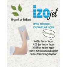 Izojel Organik Ipek Sıva - IZO-025 -Dekoratif Yalıtım Sıvası - Ses & Isı & Nem Yalıtımı