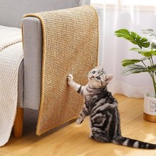 Haitun Kedi Scratcher Sisal Mat Tahtası Kesme Çivi Kazıyıcı Kediler Için Kedi Kıyafeti Ağacı Kedi Oyuncaklar Sandalye Masa Kanepe Paspaslar Mobilya Koruyucu (L 50 * 80 Cm) (Yurt Dışından)