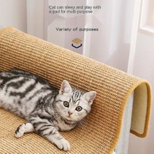 Haitun Kedi Scratcher Sisal Mat Tahtası Kesme Çivi Kazıyıcı Kediler Için Kedi Kıyafeti Ağacı Kedi Oyuncaklar Sandalye Masa Kanepe Paspaslar Mobilya Koruyucu (L 50 * 80 Cm) (Yurt Dışından)