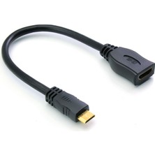 Mini HDMI To HDMI Kablo Çevirici Tablet Slr Kamera Projeksiyon