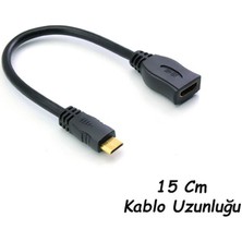 Mini HDMI To HDMI Kablo Çevirici Tablet Slr Kamera Projeksiyon