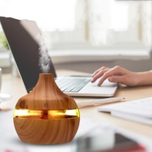 Haitun Elektrikli Hava Nemlendirici Uçucu Aroma Yağı Difüzör Ultrasonik Ahşap Tahıl Nemlendirici USB Mini Mist Maker LED Işık | Nemlendiriciler (Derin Ahşap Tahıl) (Yurt Dışından)