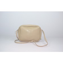 Liva 2259 Suni Deri Küçük Bayan Çapraz Çanta - Liva - 2259 - Açık Vizon