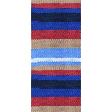 Nako 5 Adet Vega Stripe Premium Akrilik El Örgü Ipi Yünü No: 82411