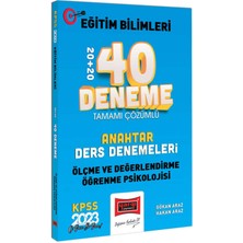 Yargı Yayınevi KPSS 2023 EB Ölçme Değerlendirme ve Öğrenme Psikolojisi Anahtar Ders Denemeleri 40 Deneme