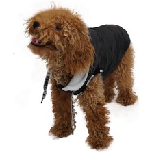 Pawstar Siyah Sport Anorak Yelek Küçük ve Orta Irklar Için Yelek Kedi Köpek Kıyafeti