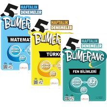 Günay Yayınları 5. Sınıf Bumerang Serisi Türkçe+Matematik+Fen Bilimleri Haftalık Denemeler Seti