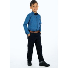 Mnk Baby & Kids Baskılı Oxford Erkek Çocuk Gömlekli Takım MNK0322A