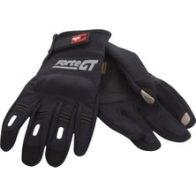 ForteGT Motosiklet Eldiven 07 Siyah Softjel Dokunmatik Korumalı Motor Eldiveni