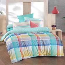 Sarev Vegas Fancy Poplin Çift Kişilik Nevresim Takımı - Mint