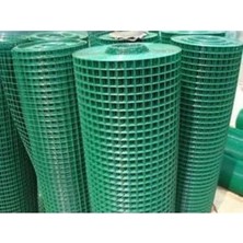 Bahçeciler Pvc Kaplı Puntalı Tel Bahçe Teli Çit -Göz Aralığı 12X12 1,2m x  0.9 mm x 25 M