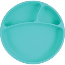 Oioi Porsiyon Vakum Tabanlı Silikon Tabak  - Aqua Green