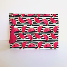 Çanta Tasarımcısı Clutch Çanta Karpuz Desen