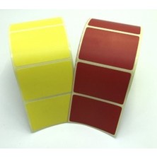 Renkli Kuşe Etiket 40X60 1000´Lİ(SARI)