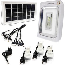 Silver Toss Solar Kamp Lambası Acil Durum Işığı Şarjlı 1W+46LED Silver Toss ST-1901