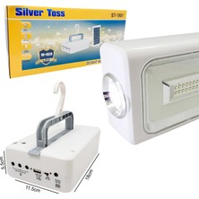 Silver Toss Solar Kamp Lambası Acil Durum Işığı Şarjlı 1W+46LED Silver Toss ST-1901