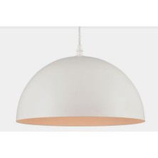 Demet Habek My Lights Metal Mutfak Yatak Odası Genç Odası Beyaz Sarkıt Avize 28 cm