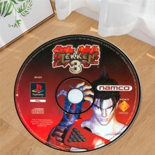 Emiroğlu Tekken Oyun Cd'si Şeklinde Süngerli Yüzey -Kaymaz Taban Halı