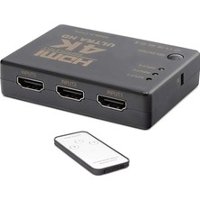 Hadron HDMI Dağıtıcı Swıtch 4K 3 Giriş 1 Çıkış Hadron HD-236