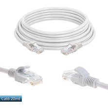 Polaxtor Cat6 Patch Network Ethernet Kablo 20MT