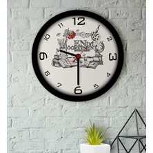 BK Kişiye Özel En Iyi Öğretmen Ahşap Duvar Saati-8