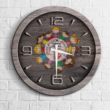 BK Kişiye Özel Mesleki Çocuk Gelişimi Öğretmeni Ahşap Duvar Saati - 2