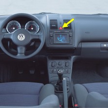 After Vw Polo Hb 2000-2002 Dörtlü Flaşör Düğmesi Kırmızı Üçgen Ikaz Tuşu 6N0953235A