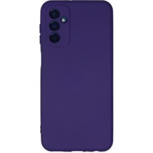 Case World Samsung Galaxy A04S ile Uyumlu Kapak Içi Kadife Kamera Korumalı Lansman Silikon ile Uyumlu Kılıf - Mor