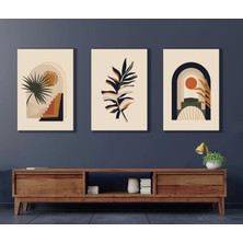 Bestablo Boho Style 3 Parça Kanvas Tablo 35 x 50 cm