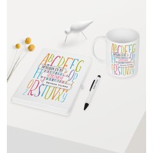 Bk Kişiye Özel Dünyanın En Iyi Öğretmeni Temalı Beyaz Defter Kalem Kupa Seti - 6