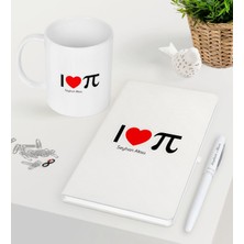 Bk Kişiye Özel Matematik Öğretmeni Beyaz Defter Kalem Kupa Seti-12