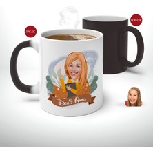 Bk Kişiye Özel Öğretmen Karikatürlü Sihirli Kupa Bardak-2