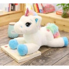 Sld Beyaz 60 cm Peluş Unicorn Peluş Oyuncak - Beyaz (Yurt Dışından)