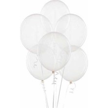 Şeffaf Balon 10 Adet - 12 Inc 30 cm Parti Balonu