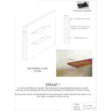 Bmd Mobilya Üçlü Duvar Rafı Beyaz  (50*70*90 CM UZUNLUK 25 CM GENİŞLİK 30 MM KALINLIK)