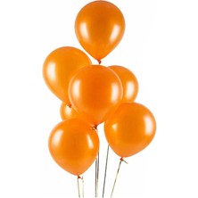 Metalik Turuncu Balon 12" 30 cm Metalik Balon 10LU Paket