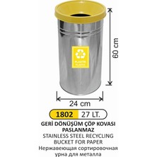 Arı Metal Geri Dönüşüm Çöp Kovası Pas.plastik