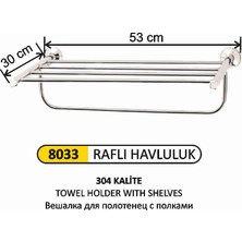 Arı Metal Raf Havluluk 304 Kalite Paslanmaz