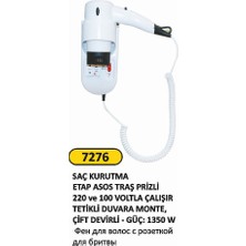 Arı Metal Etap Asos 1350W Traş Pirizli Saç Kurutma