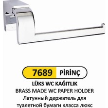 Arı Metal Lüks Wc Kağıtlık Prinç