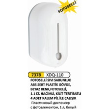 Arı Metal Fotoselli Sıvı Sabun Verici 1 Litre Plastik Beyaz