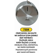 Arı Metal Wc Kağıtlık Içten Çekmeli Paslanmaz Çelik