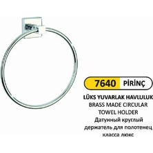 Arı Metal Lüks Pirinç Yuvarlak Havluluk