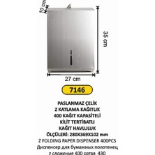 Arı Metal Z Katlama Kağıtlık 400 Lük 430