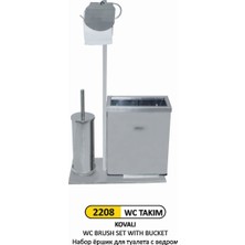 Arı Metal Wc Fırça Takım Kovalı