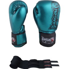 Dragon Favela Boks Eldiveni Kick Boks Muay Thai Eldiveni ve Whiteface Boks Bandajı 2’li Set 30126