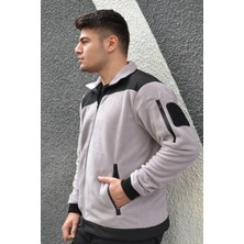 Tam Fermuarlı Cepli Polar Antipilling