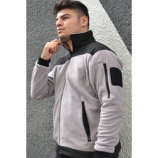 Tam Fermuarlı Cepli Polar Antipilling