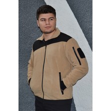 Tam Fermuarlı Cepli Polar Antipilling